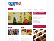 Tablet Screenshot of patriotwineandspirits.com